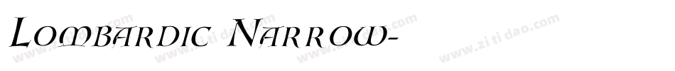 Lombardic Narrow字体转换